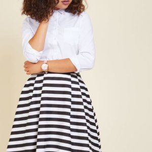 Modcloth Dusk and Stunner Midi Skirt